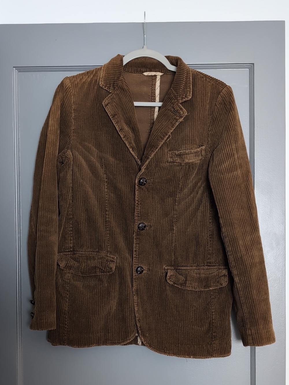 Vintage Abercrombie & Fitch Brown Corduroy Sport Coat Blazer